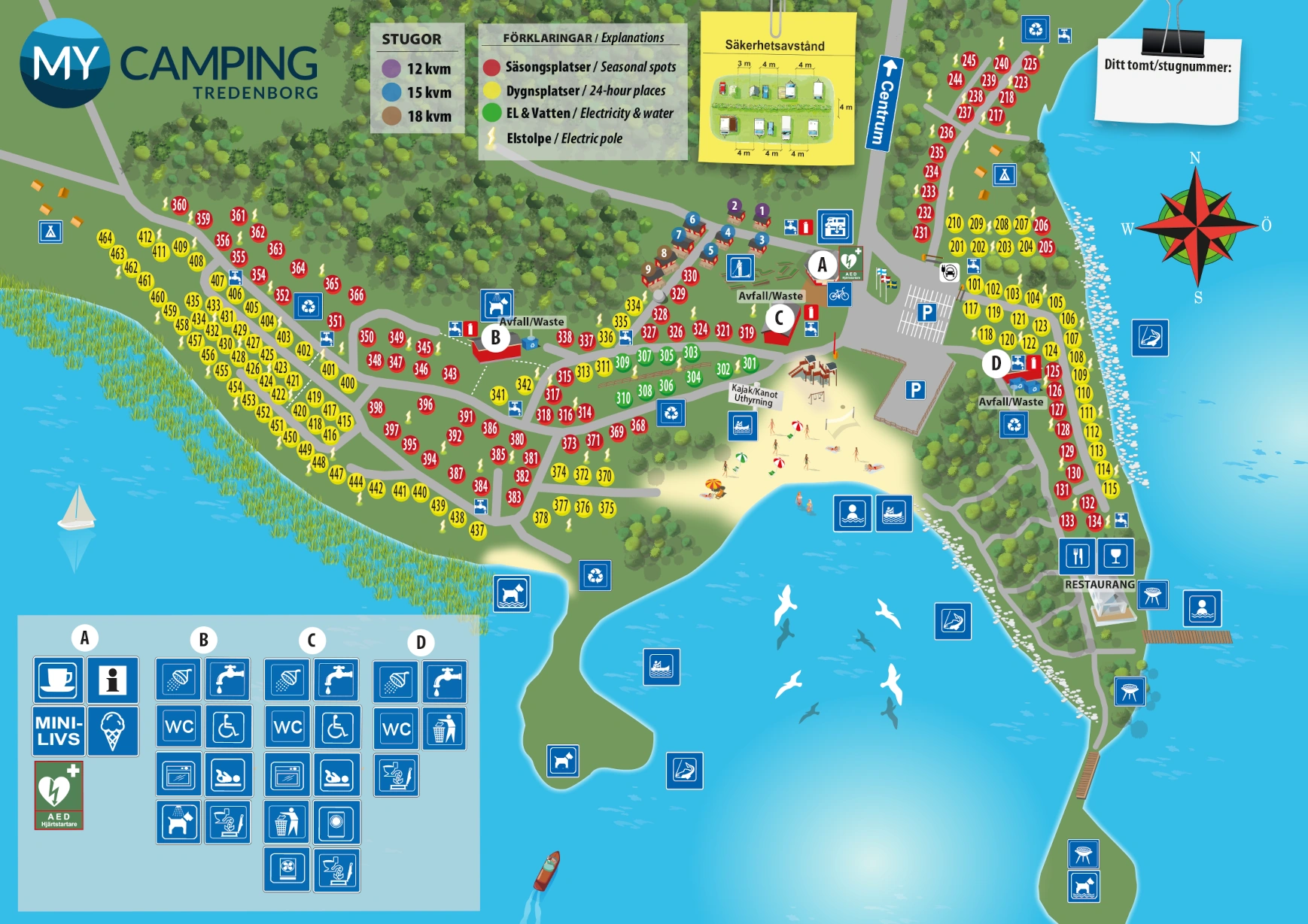 Tredenborg områdeskarta